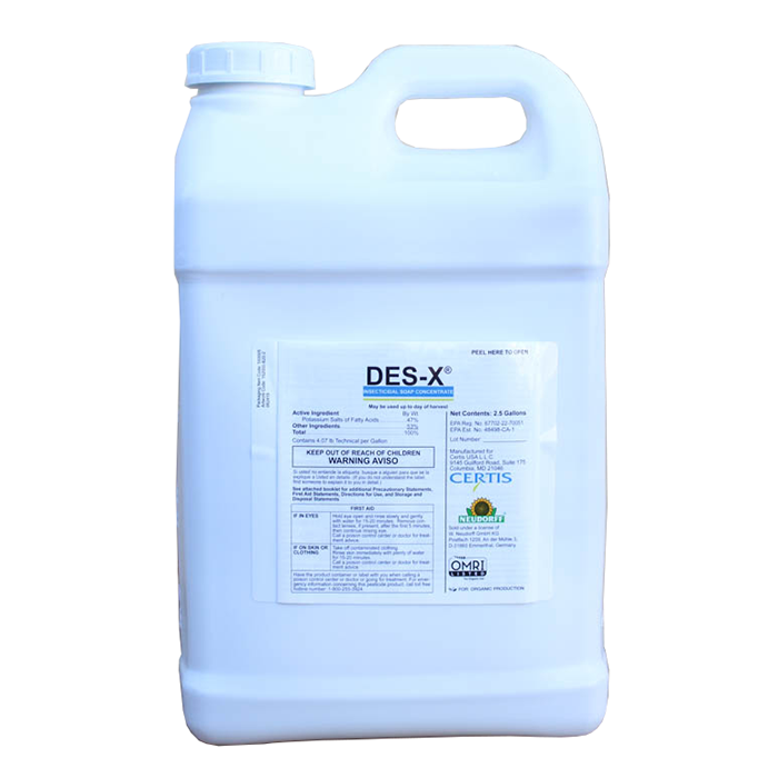 Certis Biologicals Des-X Organic Insecticidal Soap Concentrate, 30 Gallons
