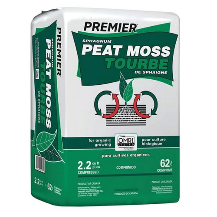 Premier Canadian Sphagnum Peat Moss, 1 Cu Ft Fluffed