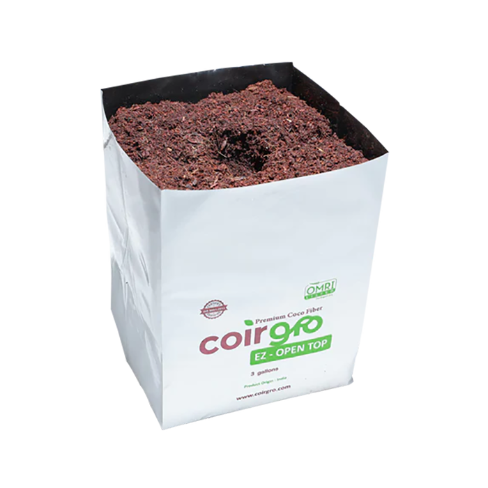Coirgro EZ Open Top Coco Coir Grow Bag With Enhanced Aeration, 2 Gallon - Case of 24