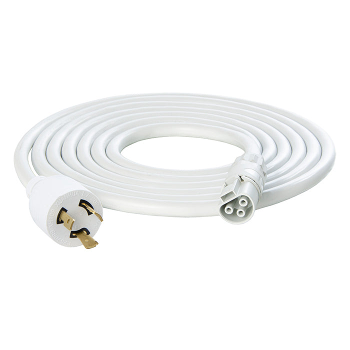 PHOTOBIO X White AC Power Cable Harness - 18AWG Locking 277V, L7-20P, 10 ft.