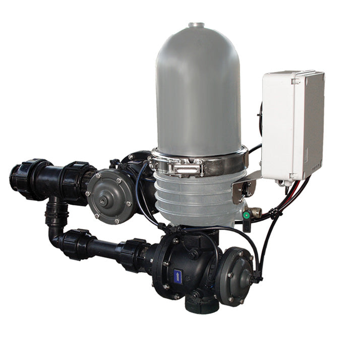 Netafim Compact LP Disc-Kleen Filter & Controller, 2 Inch, 140 Mesh, DCL Solenoid (DFALP200-140DCL)
