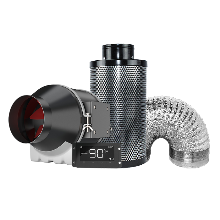 Covert 4" x 12" Smart Ventilation and Odor Control Kit