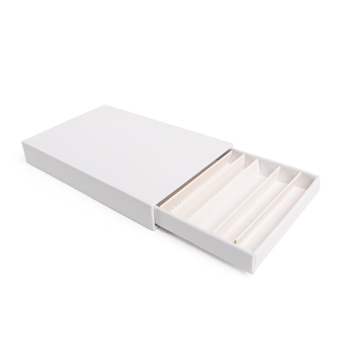Custom Cones USA Child-Resistant Push Packs, Unbranded White, Dividers for 10 70mm Pre-Rolls - Pack of 200