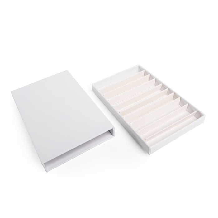 Custom Cones USA Child-Resistant Push Packs, Unbranded White, Dividers for 10 70mm Pre-Rolls - Pack of 200