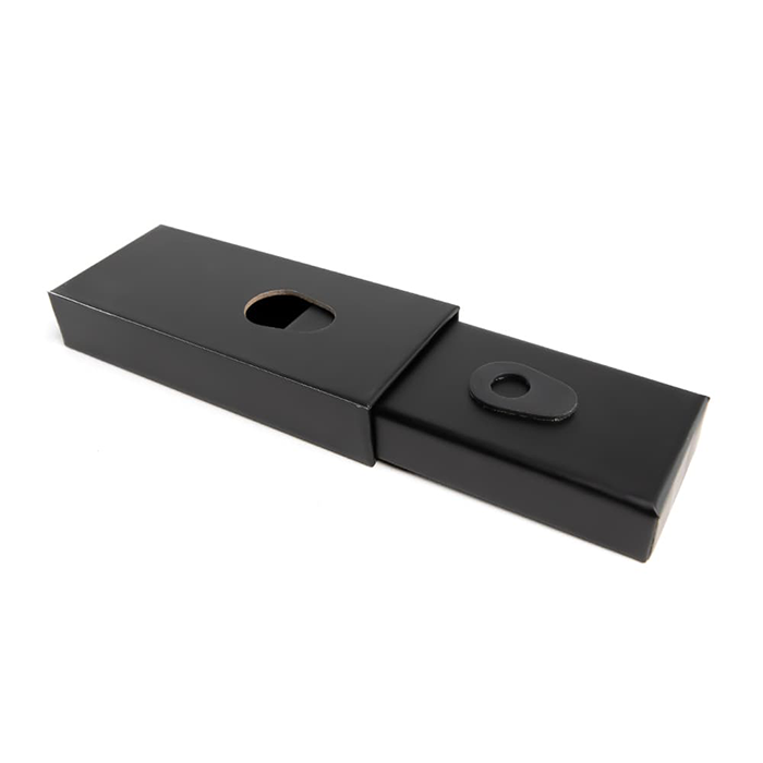 Custom Cones USA Child-Resistant Push Packs, Unbranded Black, Dividers for 3 109mm Pre-Rolls - Pack of 200