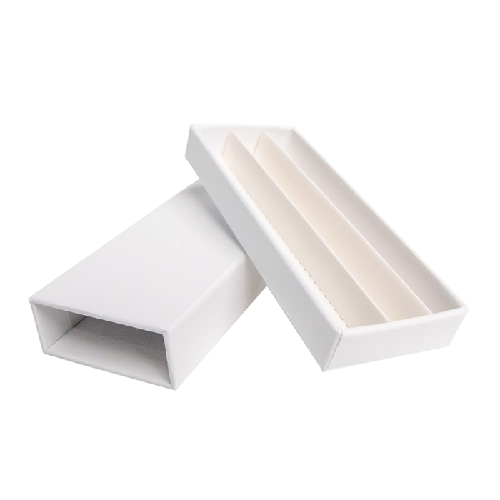 Custom Cones USA Child-Resistant Push Packs, Unbranded White, Dividers for 3 109 Pre-Rolls - Pack of 200