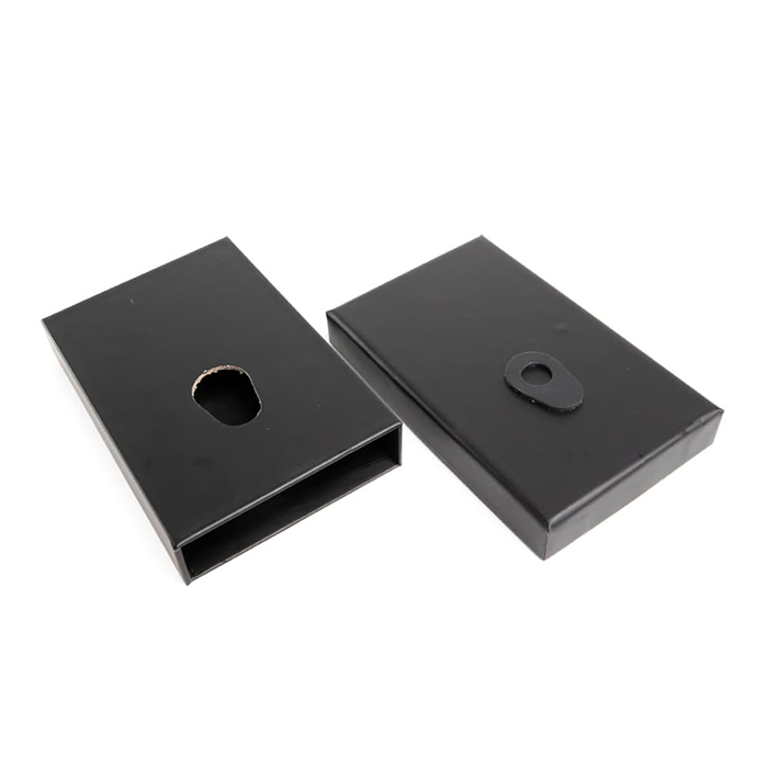 Custom Cones USA Child-Resistant Push Packs, Unbranded Black, Dividers for 5 109mm Pre-Rolls - Pack of 200