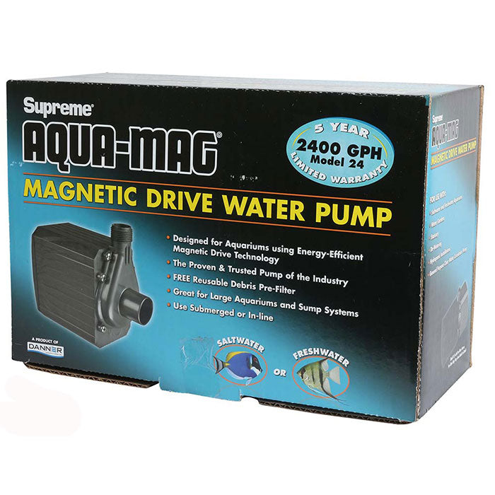 Danner Supreme Aqua-Mag Magnetic Drive Water Pump, 2400 GPH