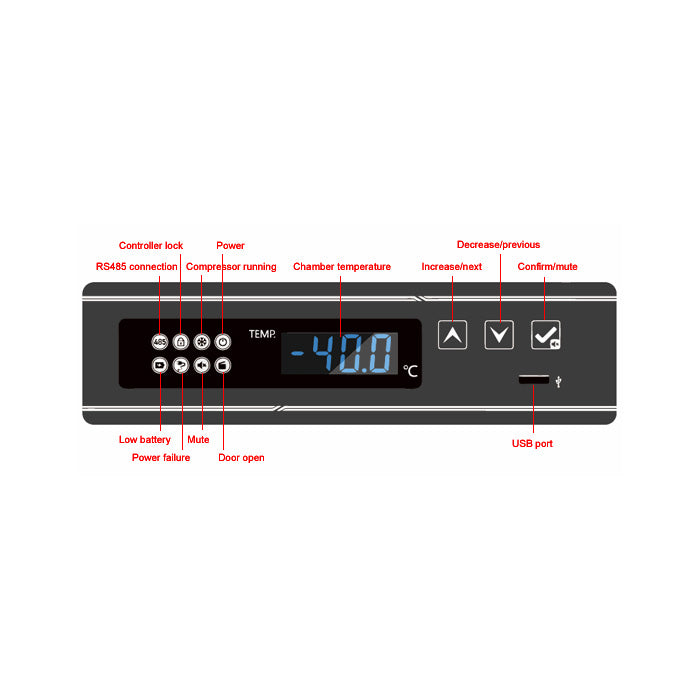 Across International DeepFreeze 27 CF -40°C Upright Freezer, 110 Volt