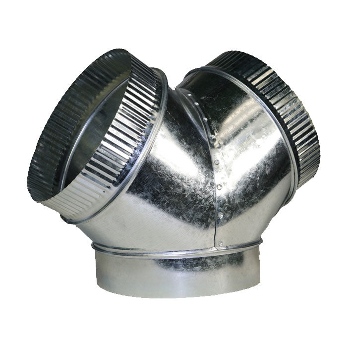 DL Wholesale Y Ducting Connector, 4" x 4" x 4"