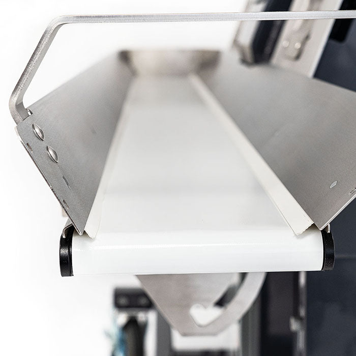 Munch Machine Integrated Conveyor for Double Bucker - Left Feed (Conveyor Only)