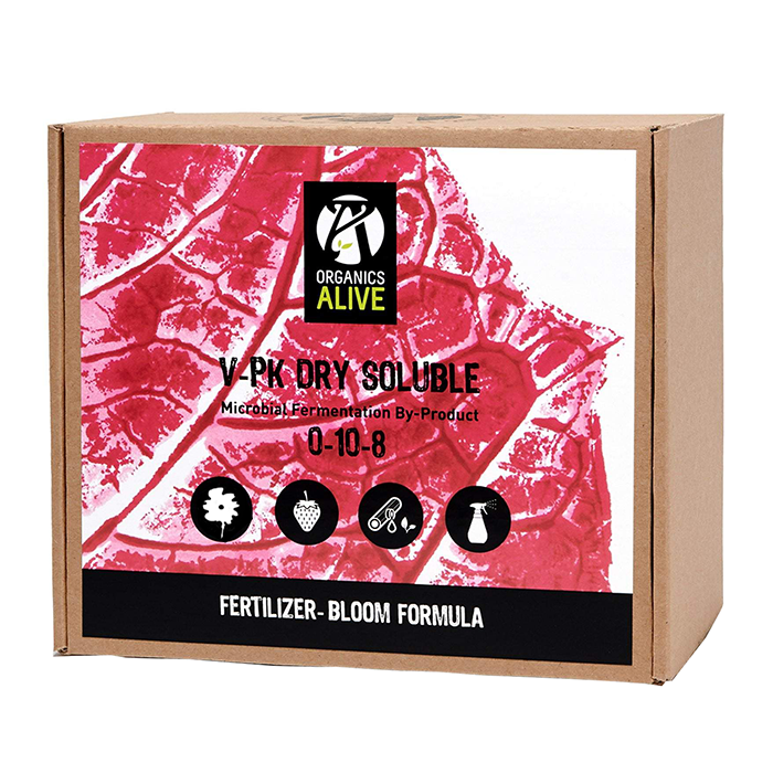 Organics Alive V-PK Dry Soluble Bloom 0-10-8, 5 lbs.