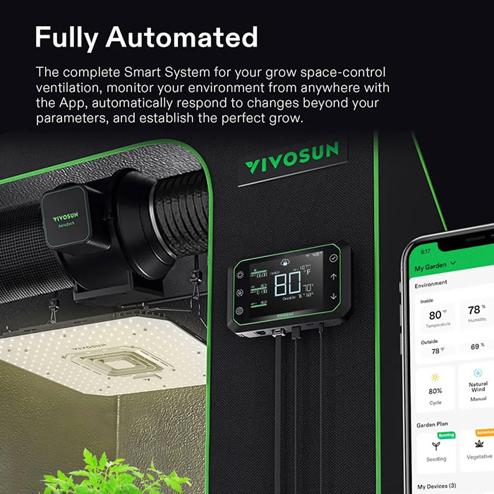 Vivosun GrowHub E42A Controller for Grow Tent Atmosphere Control