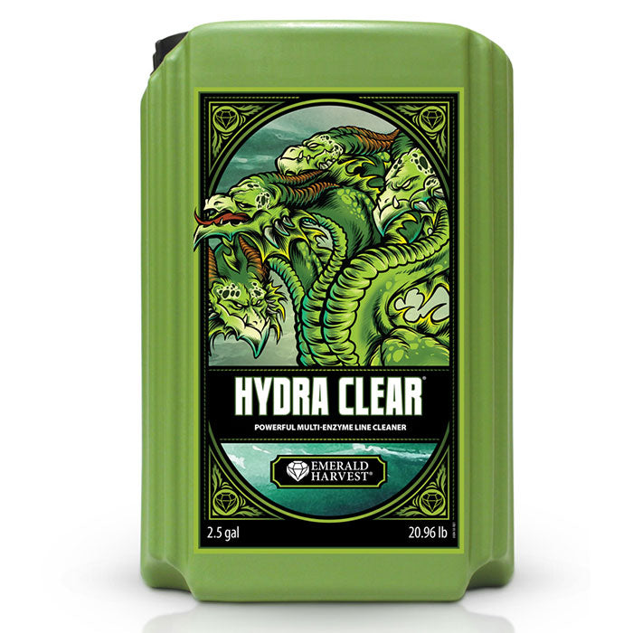 Emerald Harvest Hydra Clear Multi-Enzyme Line Cleaner, 2.5 Gallon