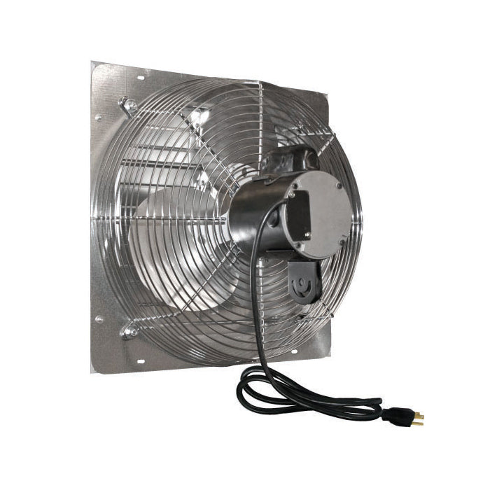 J&D Manufacturing ES Series Shutter Exhaust Fan with 9 ft. Cord, 10" - 1/8 HP