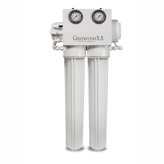 GrowoniX EX800-HF - 870 GPD Reverse Osmosis Filtration System with Tall Filters and KDF/CAT Premium Carbon Filter