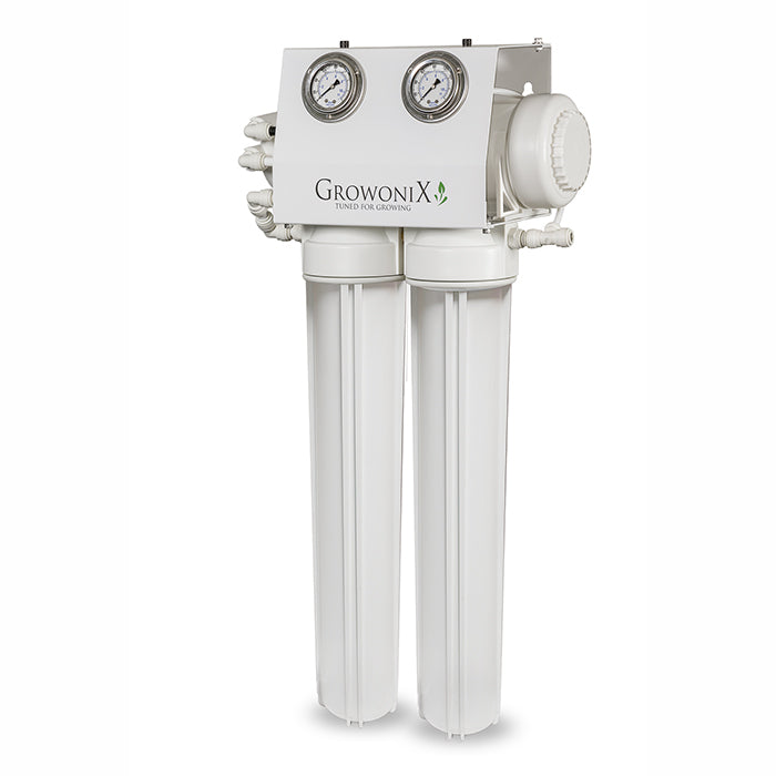 GrowoniX EX800-HF - 870 GPD Reverse Osmosis Filtration System with Tall Filters and KDF/CAT Premium Carbon Filter