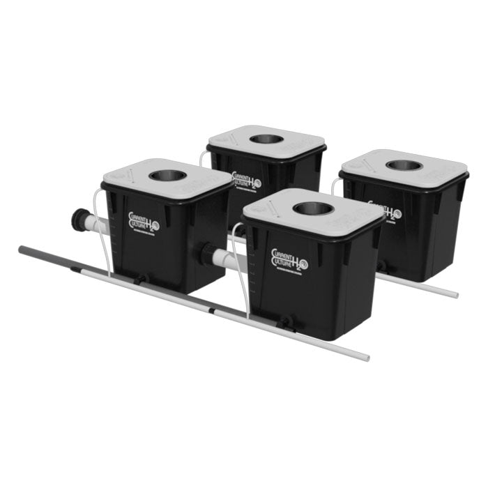 Current Culture 4-Site Multi-Mod Expansion Kit for Under Current Double Barrel XL with One-Site Lids (1 x 5.5" Net Pot)