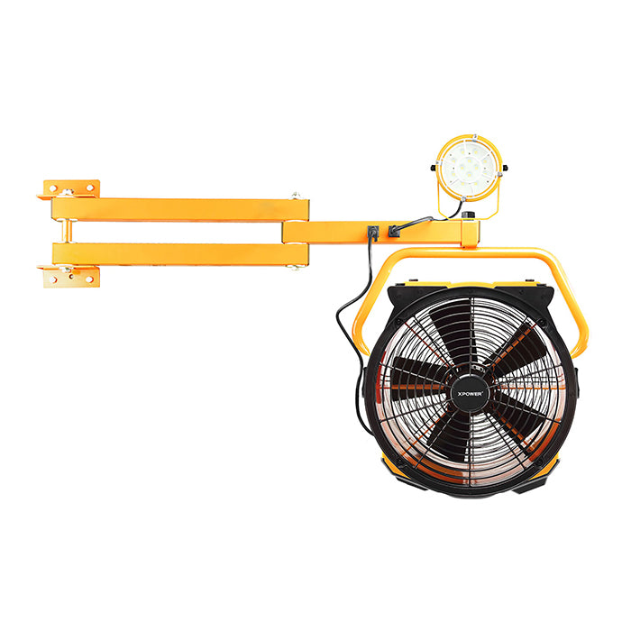 XPOWER FA-420K2 Wall Mount Warehouse Cooling Fan & Light Kit, 3600 CFM