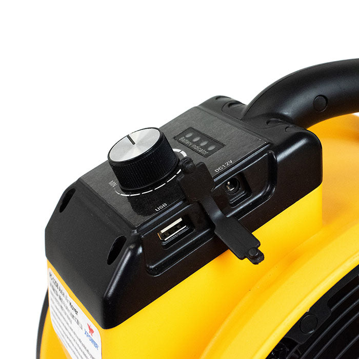 XPOWER FC-125B Rechargeable Cordless Fan, 900 CFM