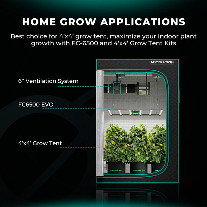 Mars Hydro Smart FC6500-EVO Samsung LM301H 730 Watt LED Grow Light