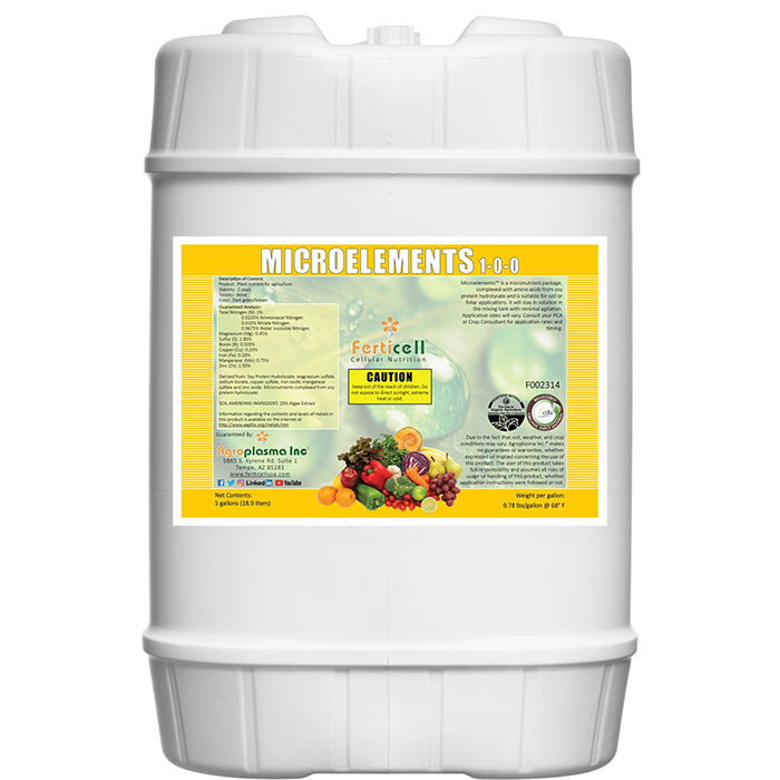 Ferticell Organic Microelements 1-0-0, 275 Gallon