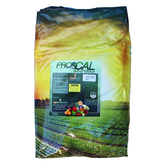 Ferticell Organic ProCal 3-0-0 Soluble Powder Plus 20% CA, 44 Pounds