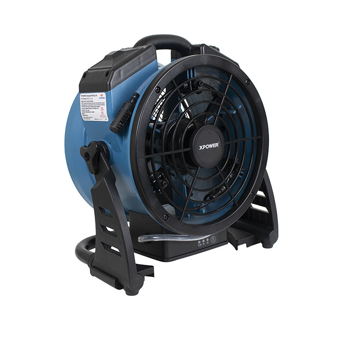 XPOWER FM-65WB Battery-Powered Misting Fan With Built-In Water Pump, 900 CFM