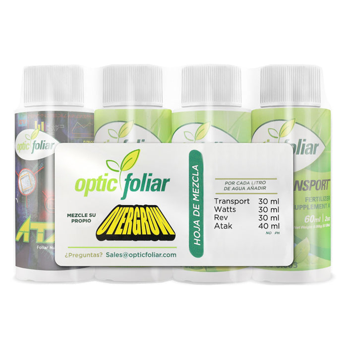 Optic Foliar Starter Pack, (x4) 60 mL