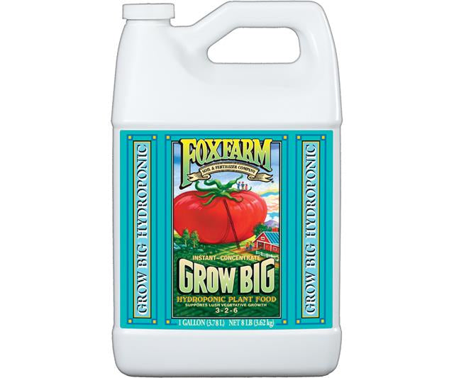 Fox Farm Grow Big Hydro Liquid Concentrate, 1 Gallon