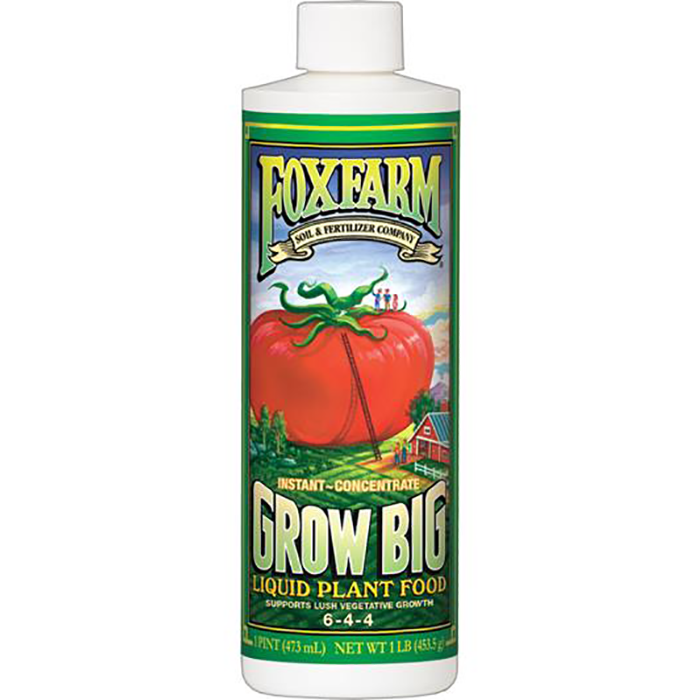 Fox Farm Grow Big Liquid Concentrate, 1 Pint