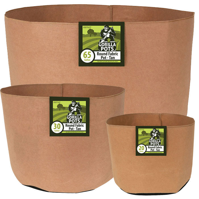 Gorilla Pot Premium Fabric Pots, Tan