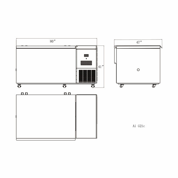 Across International Glacier 21 CF -86°C Ultra-Low Chest Freezer, 220 Volt