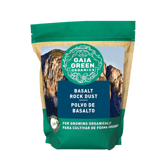 Gaia Green Basalt Rock Dust, 2 Kilogram Pouch