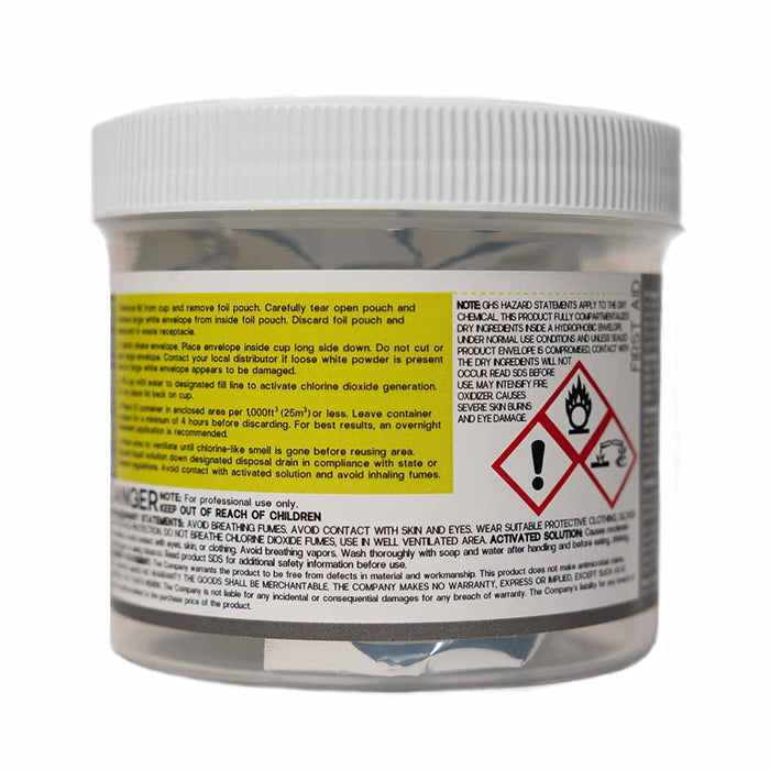 GardnClean Fast Release Dry Gas Chlorine Dioxide (ClO2) Deodorizer & Cleaner - 1,000 cu. ft.