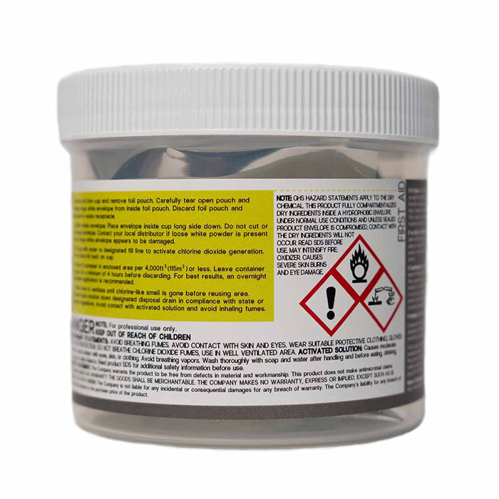 GardnClean Fast Release Dry Gas Chlorine Dioxide (ClO2) Deodorizer & Cleaner - 4,000 cu. ft.