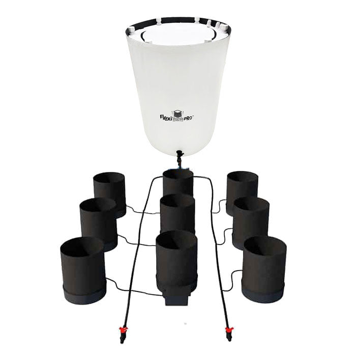 AutoPot 9 Pot GeoPot Watering System with 5 Gallon GeoPots, 25 Gallon Pro FlexiTank