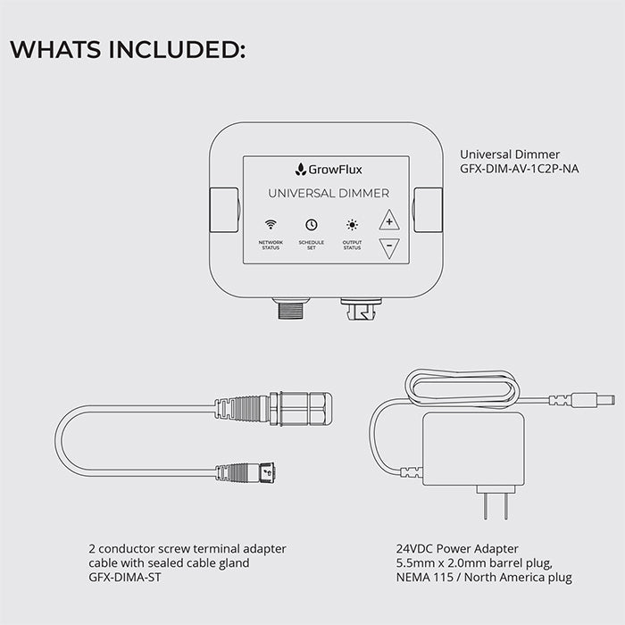 GrowFlux Photobio Dimmer Kit With Universal Dimmer & Photo Loc Adapter