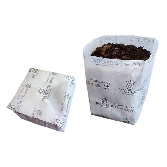 Evocoir Platinum 70/30 Treated Coco Blend Open Top Biodegradable Grow Bag