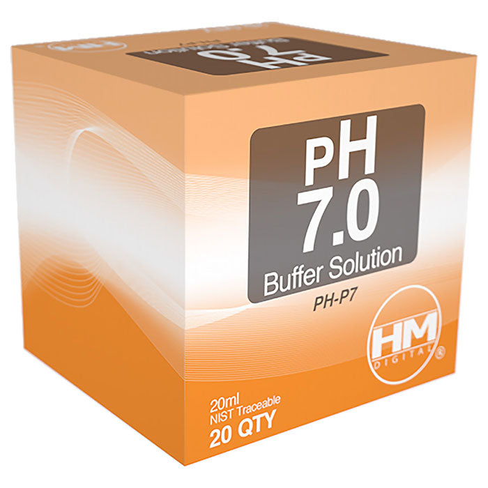 HM Digital pH 7.0 Buffer Solution, 20 mL Packet - Pack of 20