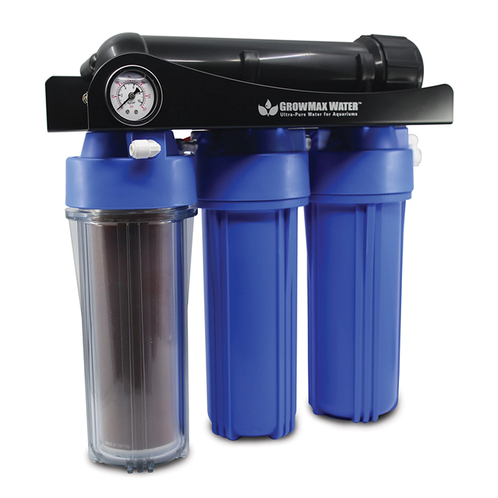GrowMax Water Power Grow 500 Reverse Osmosis Water Filtration System + Deionization EC Eliminator Kit, 150 GPD