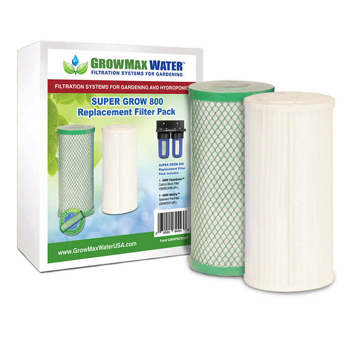 GrowMax Water Replacement Filter Pack For Super Grow 800