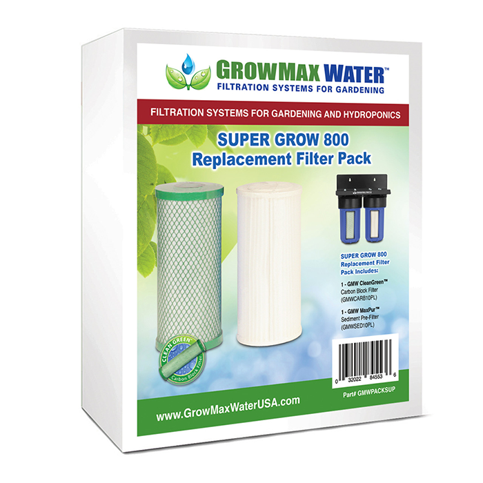 GrowMax Water Replacement Filter Pack For Super Grow 800