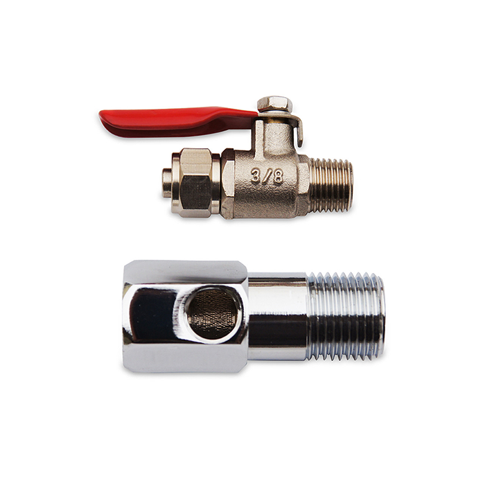 GrowMax Water Indoor Feed Water Adapter For Reverse Osmosis Systems, 1/2 Inch NPT To 3/8 Inch Tube