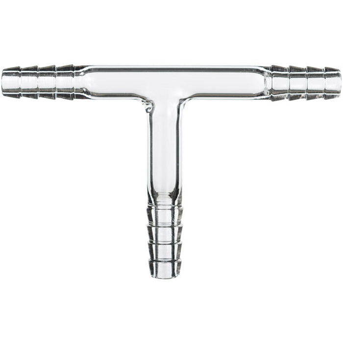 Across International Glass 3/8" Hose Barb Tee Adapter