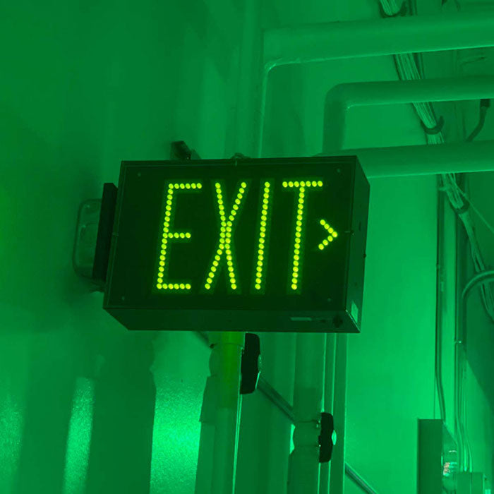 Growlite Exit Sign, Single Face, NiMH Battery