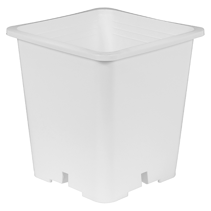 Gro Pro Premium White Square Pot