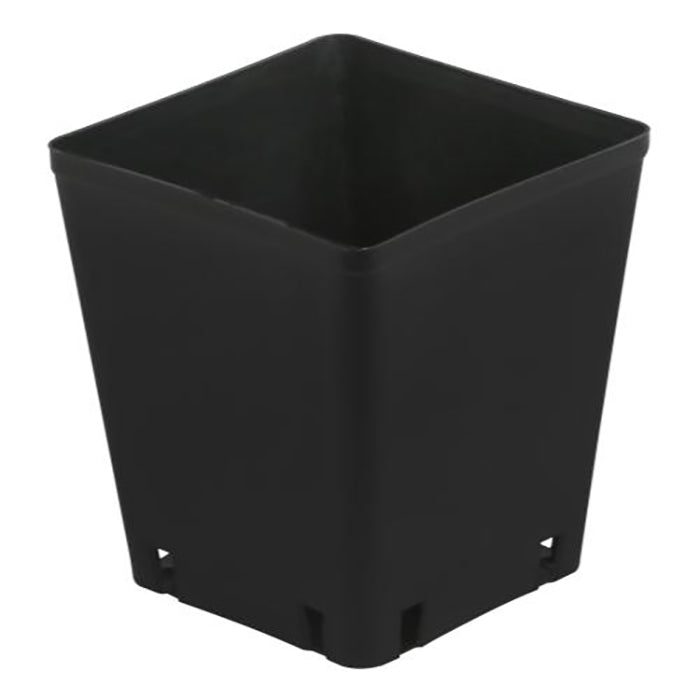 Gro Pro Black Plastic Square Pot