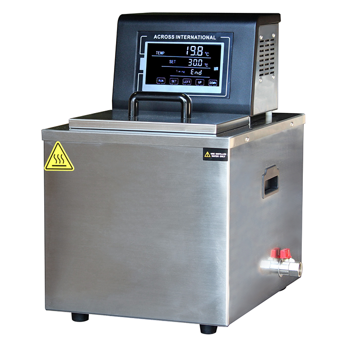 Across International 100°C Stainless Steel Compact Heated Recirculator, 15 Liter Capacity, UL/CSA Certified, 220 Volt