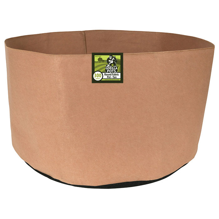 Gorilla Pots 300 Gallon Fabric Pot, Tan, Case of 100